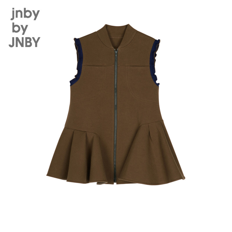 【运动系列】江南布衣童装无袖棒球领运动连衣裙荷叶边jnbybyj