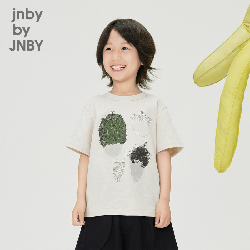 江南布衣童装圆领T恤纯棉原创手绘休闲春男女童儿童jnbybyjnby,童装/婴儿装/亲子装,T恤,淘宝优惠券,粉丝福利购,淘宝优惠卷