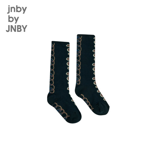 江南布衣童装袜子长筒袜原创涂鸦圈圈树春男女童儿童jnbybyjnby