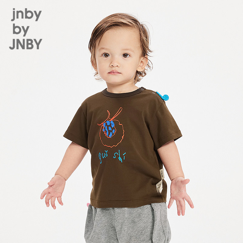 新款江南布衣婴童宽松短袖T恤25夏男女童婴儿jnbybyjnby
