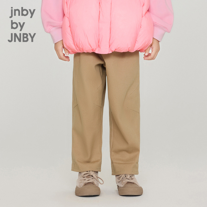 江南布衣童装休闲直筒卷边裤子