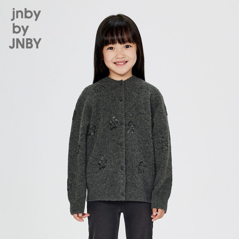 江南布衣童装长袖短款开襟毛衫24冬女童jnbybyjnby1O0313510
