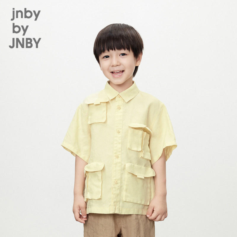 江南布衣童装衬衫外套纯棉休闲户外工装感夏男童儿童jnbybyjn
