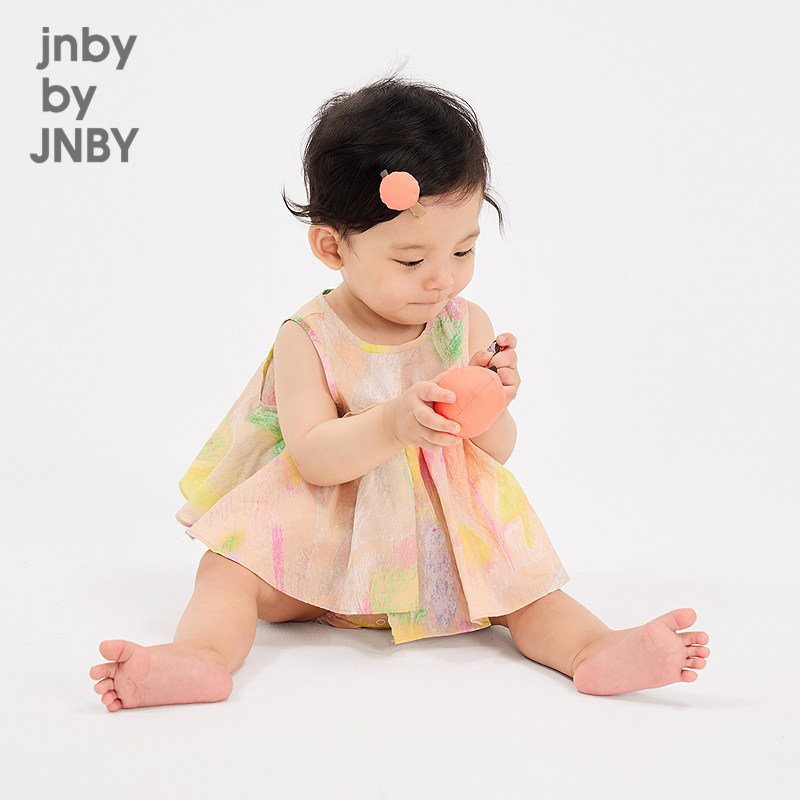 新款江南布衣婴童无袖连体衣O型25夏女童婴儿jnbybyjnby