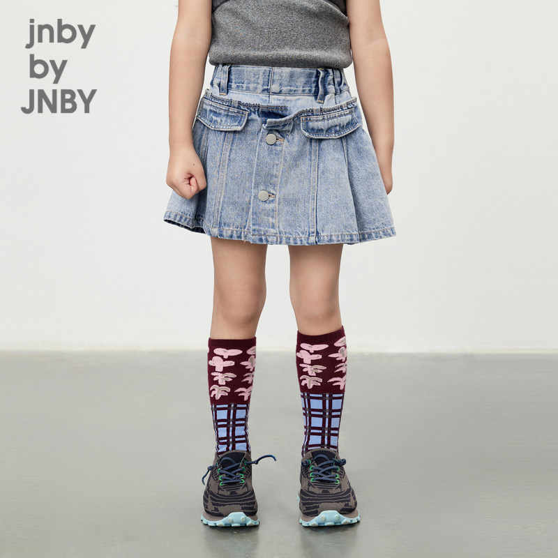 江南布衣童装短款裙裤牛仔裤直筒裤休闲可爱春女童儿童jnbybyj