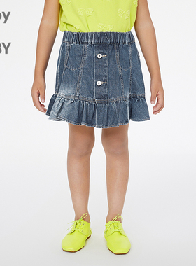 新款江南布衣童装宽松A型短款腰裙25春女童jnbybyjnby1P2D11370