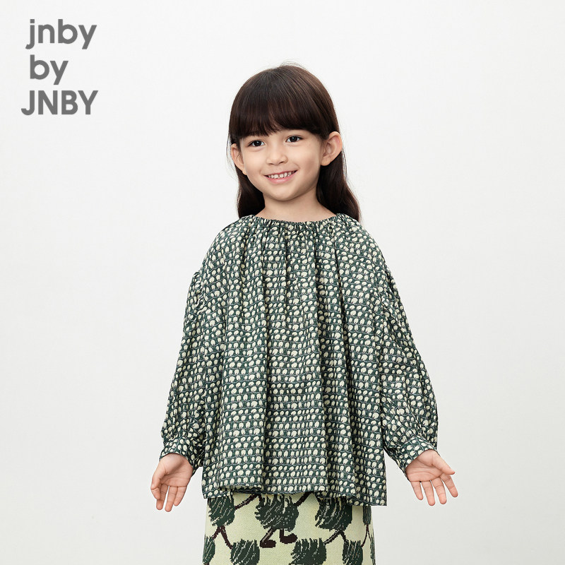 江南布衣童装长袖衬衫轻薄原创圈圈树休闲春女童儿童jnbybyjn