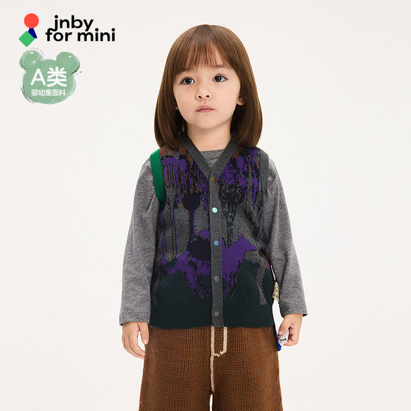新款江南布衣婴童针织马甲25秋男女童婴儿jnbybyjnbyYP