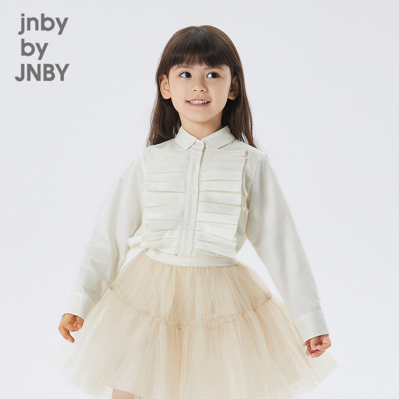 [风琴褶]江南布衣童装礼服式长袖衬衫设计感女童儿童jnbybyj