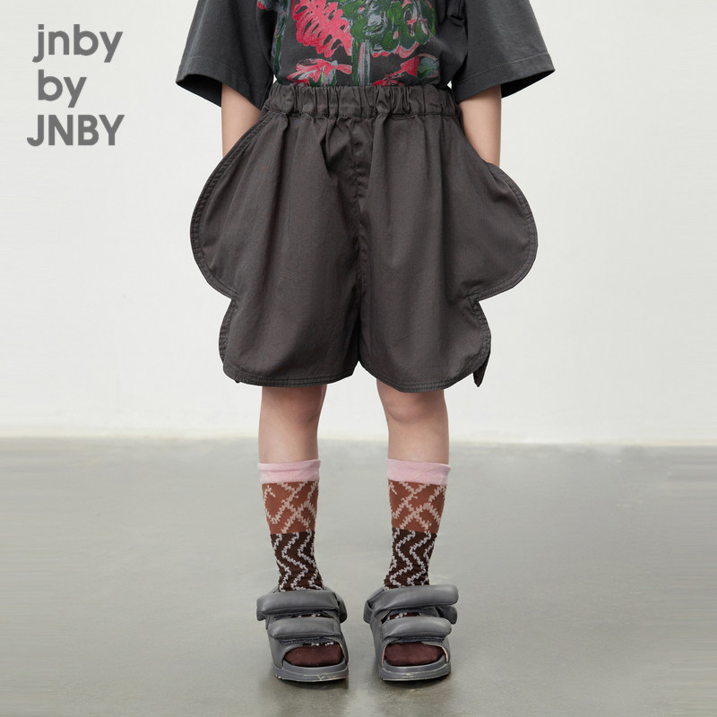 江南布衣童装短裤纯棉直筒裤花瓣造型休闲夏女童儿童jnbybyjn