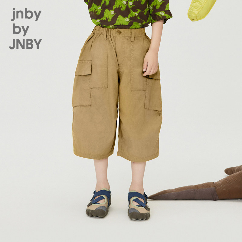 江南布衣童装直筒裤七分裤纯棉休闲宽松夏男女童儿童jnbybyjn