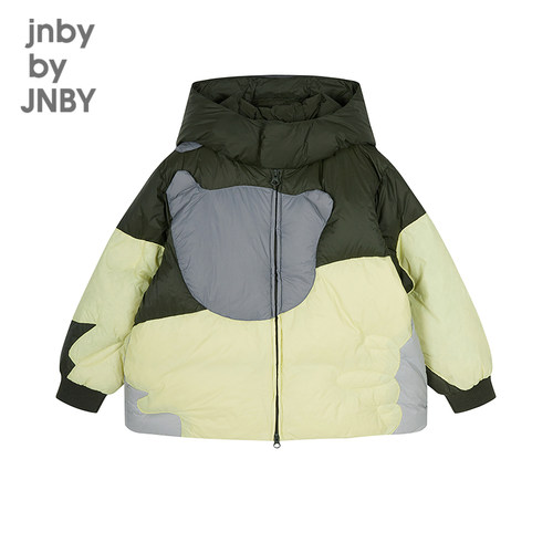江南布衣童装宽松连帽羽绒服