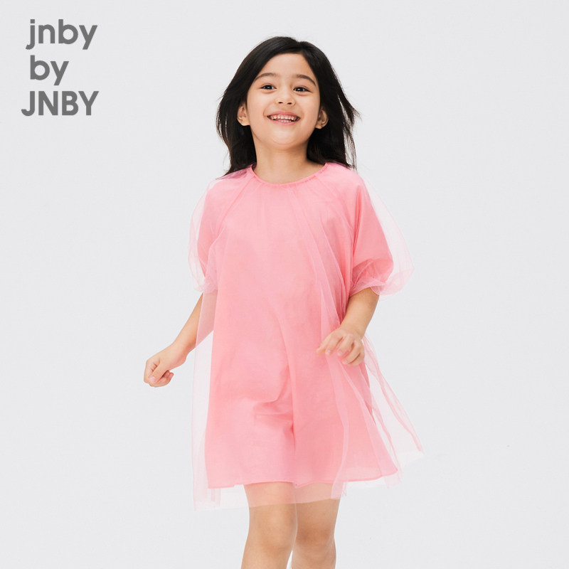 江南布衣童装网纱连衣裙圆领立体小花A字裙休闲夏儿童jnbybyjnby,童装/婴儿装/亲子装,连衣裙,淘宝优惠券,粉丝福利购,淘宝优惠卷