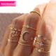 women戒指мода girl кольцо sets rings Knuckle ring