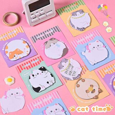 猫咪memo纸 cute cat sticky notes猫咪便利贴ins便签本记事贴