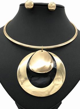 africa necklace women choker jewelry 非洲夸张项圈项链套装