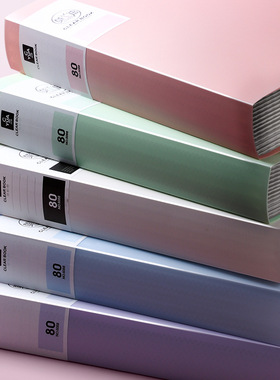 clear book 40 pockets a4 document folder binder file文件夹