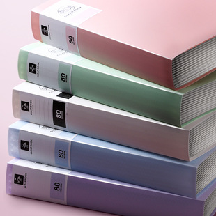 clear book 40 pockets a4 document folder binder file文件夹
