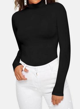 Long Sleeve Sweater Turtleneck Women Pullovers Warm ops Basi