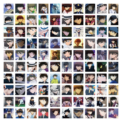 99张怪盗基德火爆日漫帅气周边 DIY创意文具盒平板手机壳装饰贴画