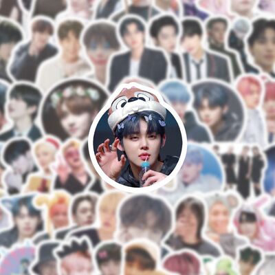 TXT明星贴纸韩国偶像ins高颜值周边创意装饰手机水杯手账防水贴画