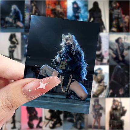 63张战术娘贴纸动漫游戏二次元人物装饰手机壳笔记本电脑防水贴画