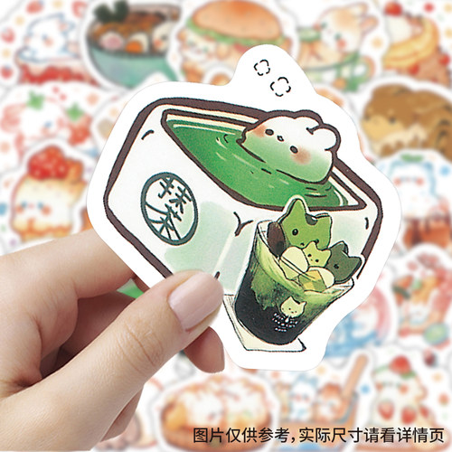 206张食物版动物贴纸防水小贴画
