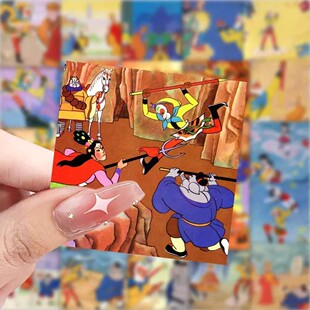 118张贴西游记表情贴纸搞笑趣味动画卡通diy装饰行李箱手账素材贴