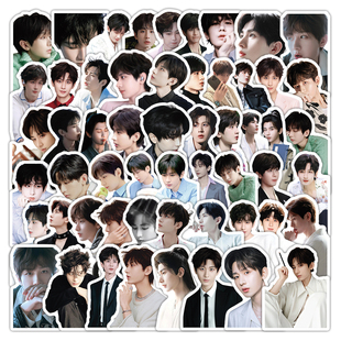 126张成毅贴纸高颜值创意手账标签装饰行李箱防水素材自粘diy贴画