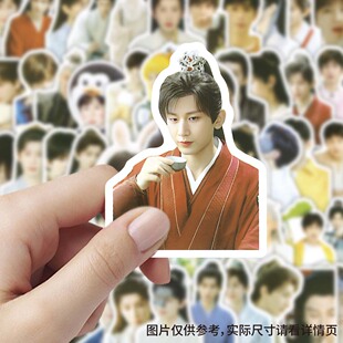 210张成毅贴纸莲花楼李莲花周边明星装饰手账行李箱防水diy小贴画