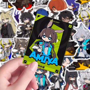 106张明日方舟贴纸音律联觉二次元 饰手账本笔记本防水贴画 周边装