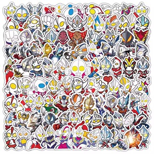 118张奥塔曼搞笑沙雕表情贴纸儿童手机手账diy装饰小贴画防水立体