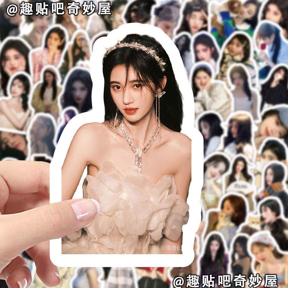 206张可爱风超萌鞠婧祎单人异行贴纸高颜值小鞠表情包DIY行李箱