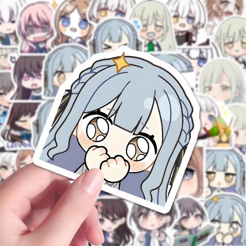动漫少女贴纸收纳盒一个表情包