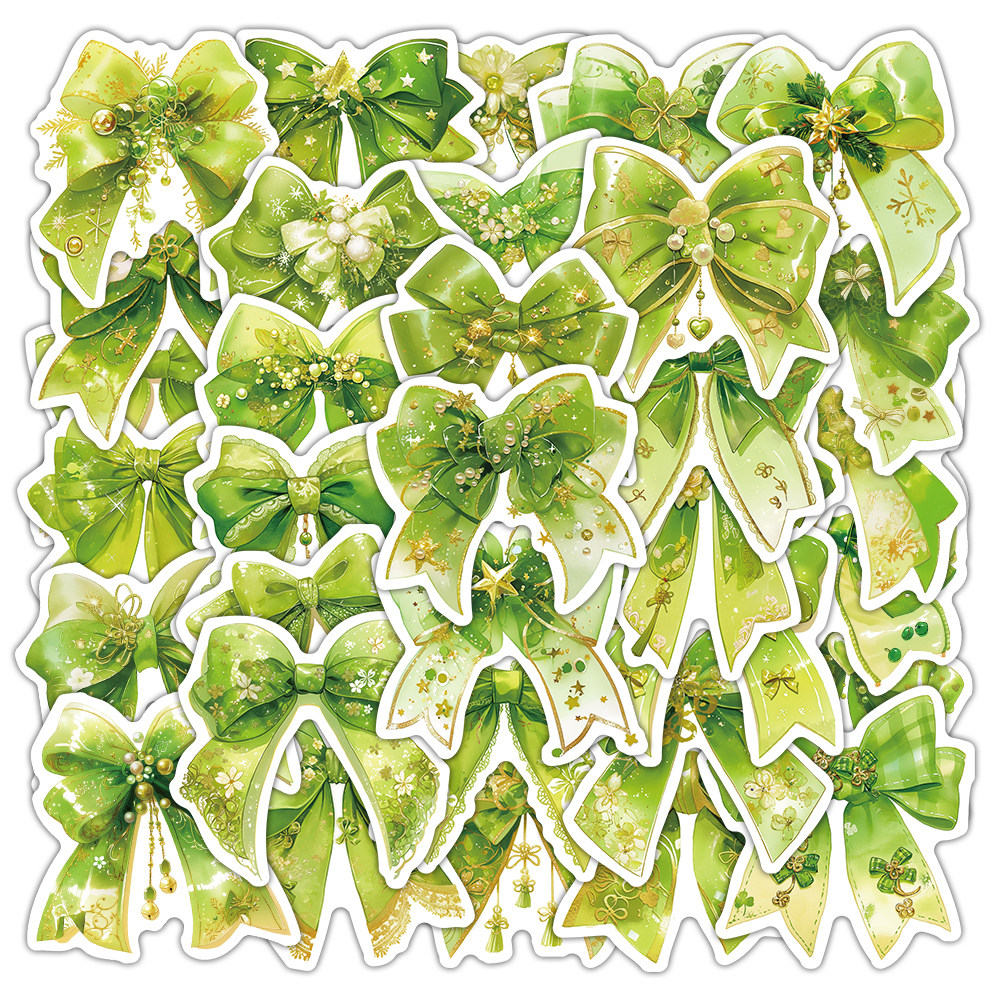 54张果绿色蝴蝶结贴纸ins风高颜值小清新贴画diy手账手机壳贴纸,文具电教/文化用品/商务用品,贴纸/立体贴纸,淘宝优惠券,粉丝福利购,淘宝优惠卷