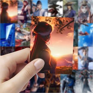 124张不良人美图动漫卡通人物贴纸周边装饰人物手账手机diy小贴画