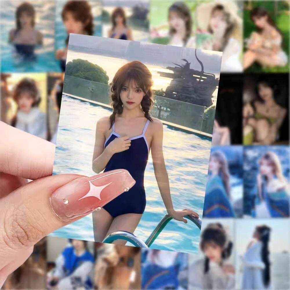 126张可爱网红欣欣yeins高颜值美女周边贴纸装饰手账贴画防水