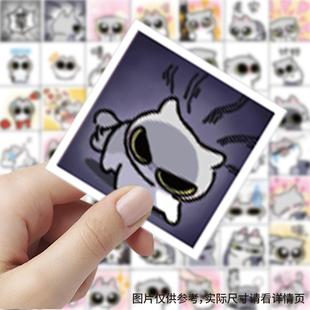 206张呆猫八条表情包贴纸可爱卡通手账行李箱装 饰标签防水diy贴画