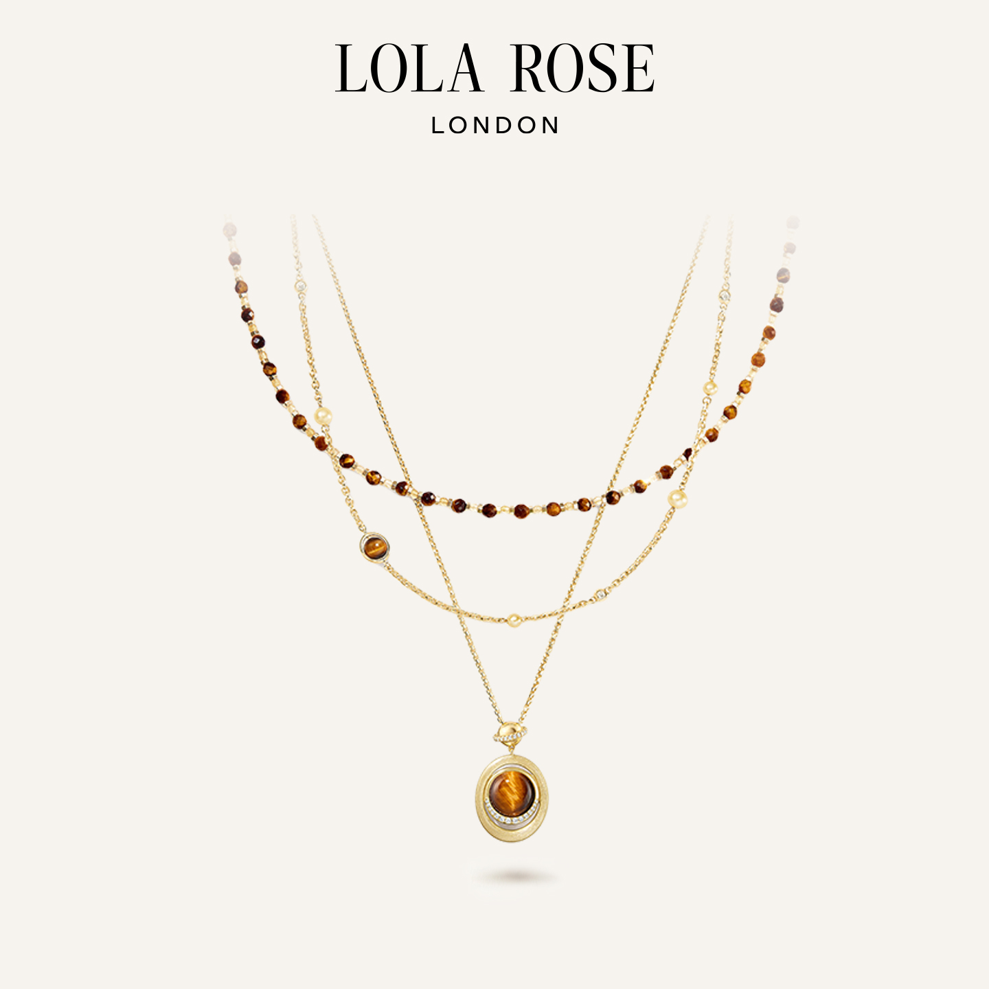 Lola Rose罗拉玫瑰   英国 Heliocentric日心说进口叠戴项链女