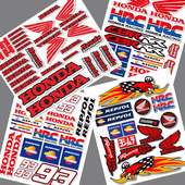 适用本田贴纸车贴摩托车改装 防水反光头盔贴HONDA标志电动车贴花