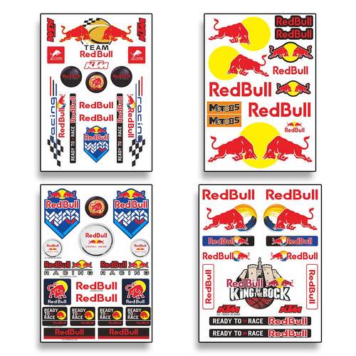 新款红牛贴纸反光装饰贴防水贴花