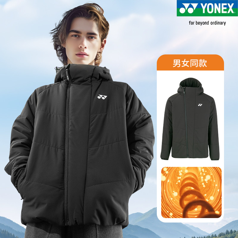 正品新款YONEX尤尼克斯羽毛球服男女长袖外套休闲运动上衣1900125