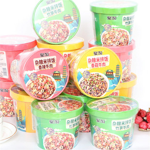 聚淘杂粮米拌饭香菇牛肉竹笋牛肉香辣牛肉冲泡米饭宿舍方便速食