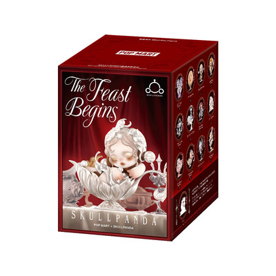 泡泡玛特SKULLPANDA餐桌系列手办