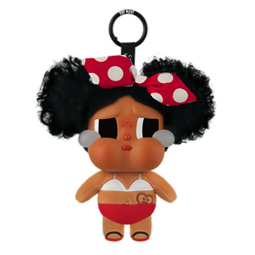 【补贴】泡泡玛特CRYBABY Vacation哭娃搪胶毛绒挂件度假