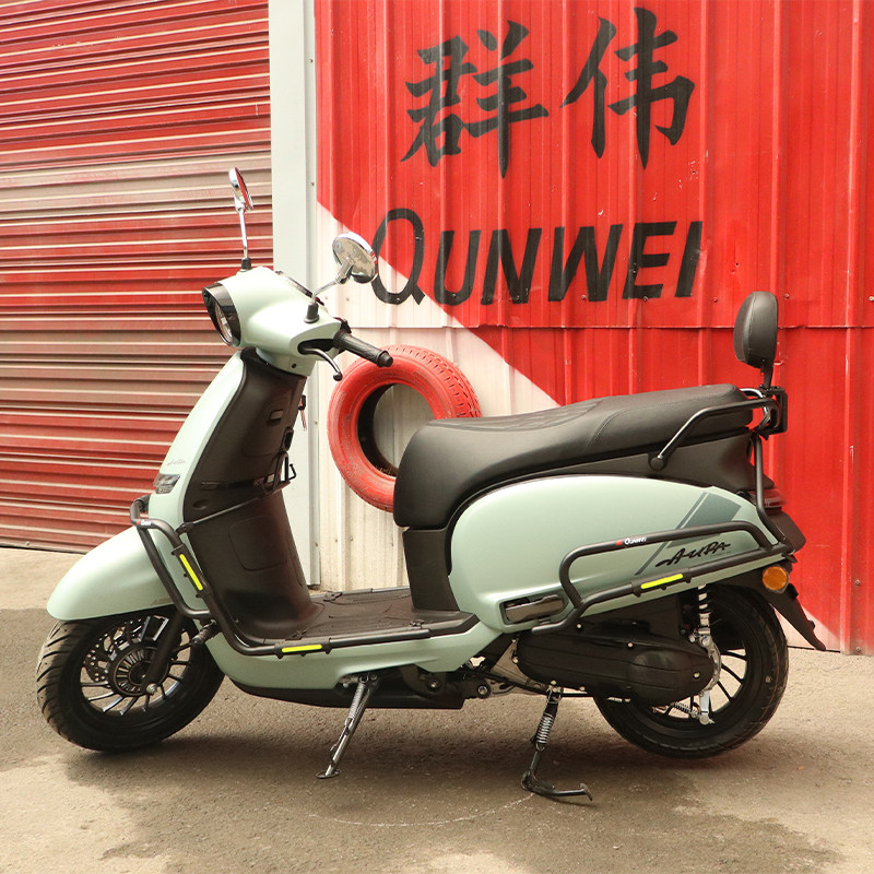 适用春风AURA125保险杠防摔护杠排气防摔棒CF125T-32改装侧保护架