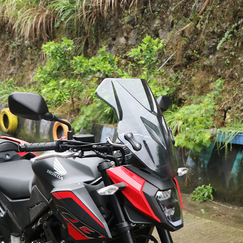 适用26款本田CB500F前挡风板加高风挡玻璃改装导流护胸板透明挡风