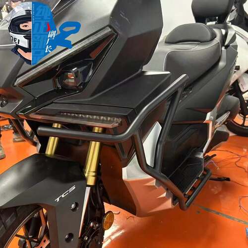 适用本田NS150XC保险杠特制高碳钢改装防摔护杠车身加厚保护架