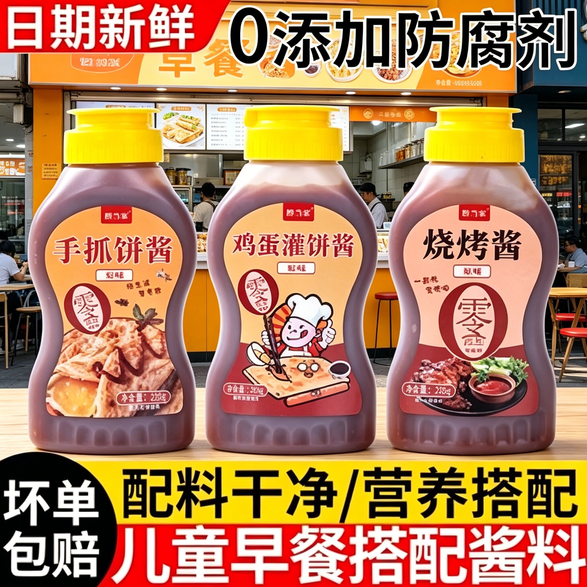 儿童鸡蛋灌饼酱0添加无防腐剂正品旗舰店家用手抓饼专用酱料烧烤