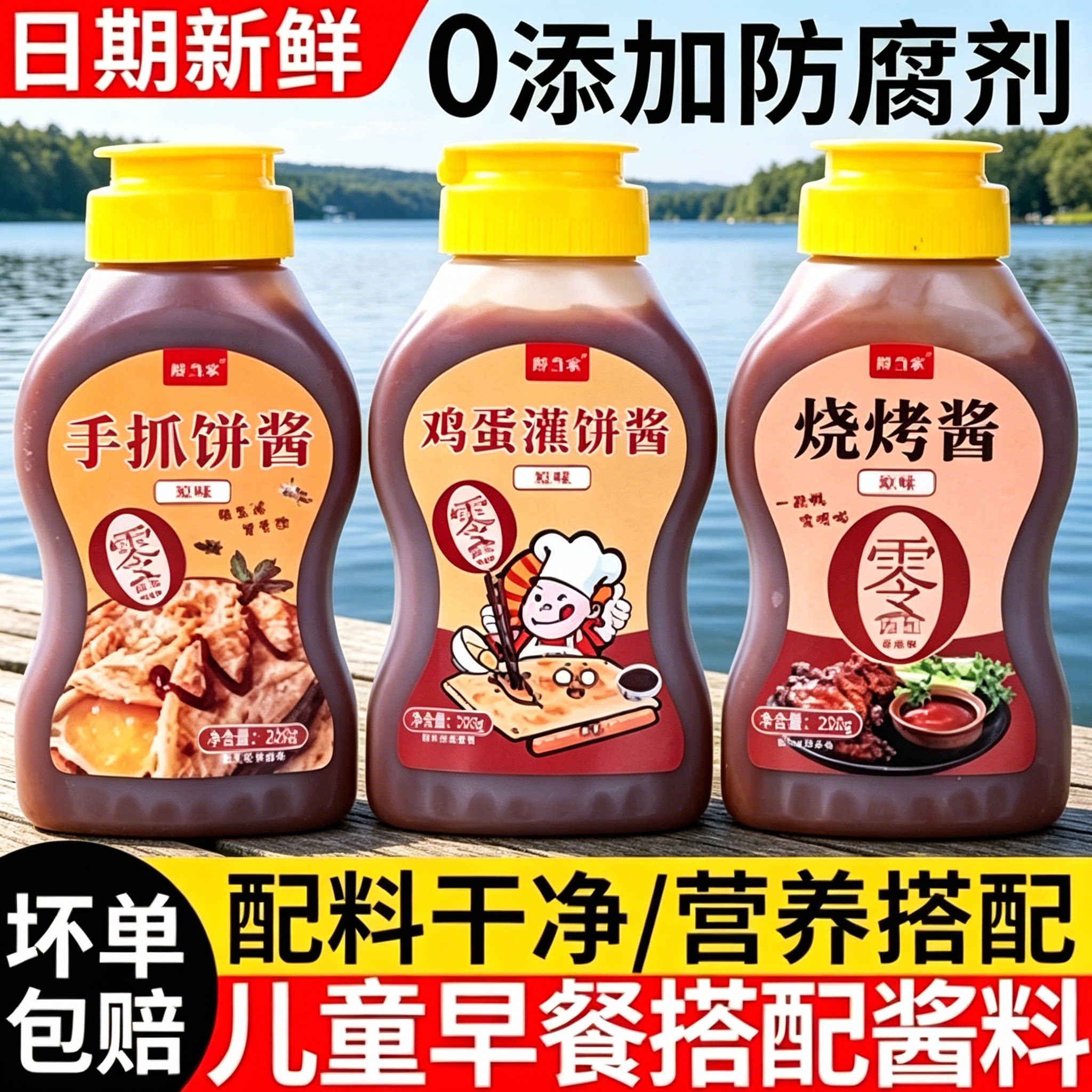 儿童鸡蛋灌饼酱0添加无防腐剂正品旗舰店家用手抓饼专用酱料烧烤